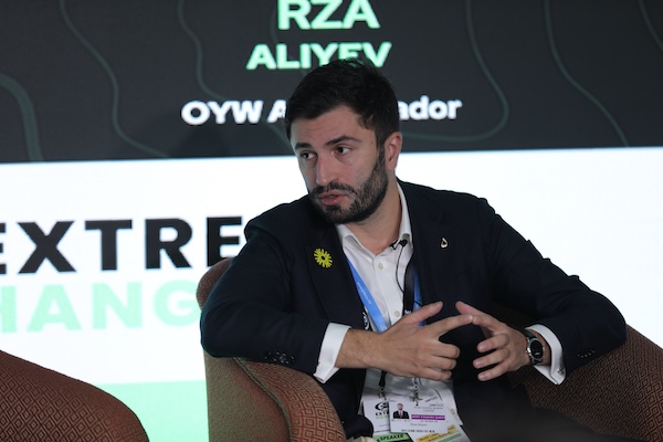 Rza Aliyev at the panel- An Inclusive Move Harnessing Intersectional and Intergenerational Cooperation for the Just Transition.JPG