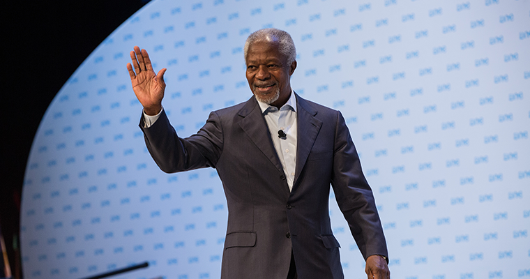 kofi, kofi annan, rip, united nations, un, oyw, one young world