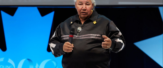 Image of the Honourable Murray Sinclair at the One Young World Summit Ottawa 2016